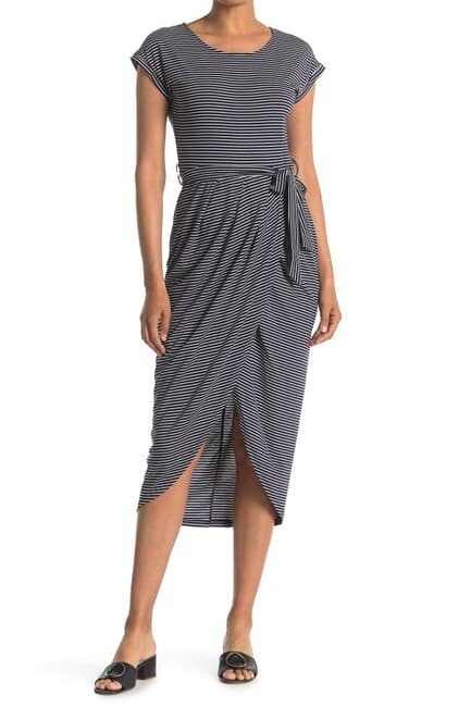 Striped Maxi Dress Navy
