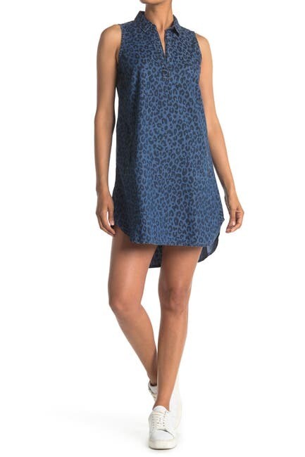 PD-05761 Animal Print Denim Dress