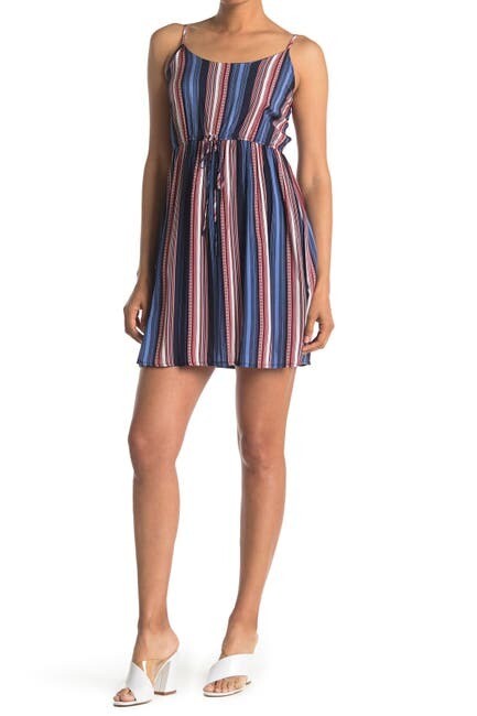 Stripe Dress With Elastic