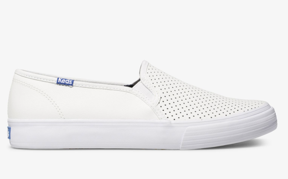 Double Decker Leather- White