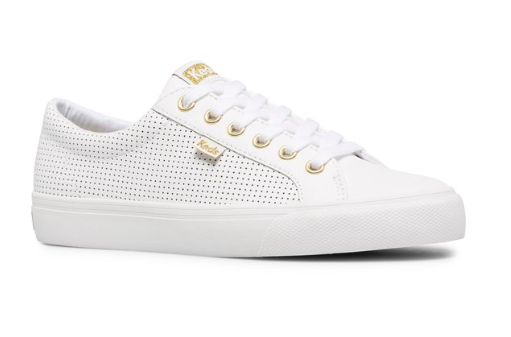 Jump Kick Leather- WHITE/GOLD