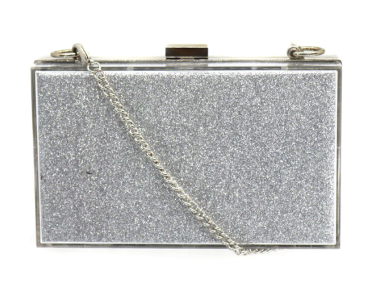 Gloria Clutch- Silver