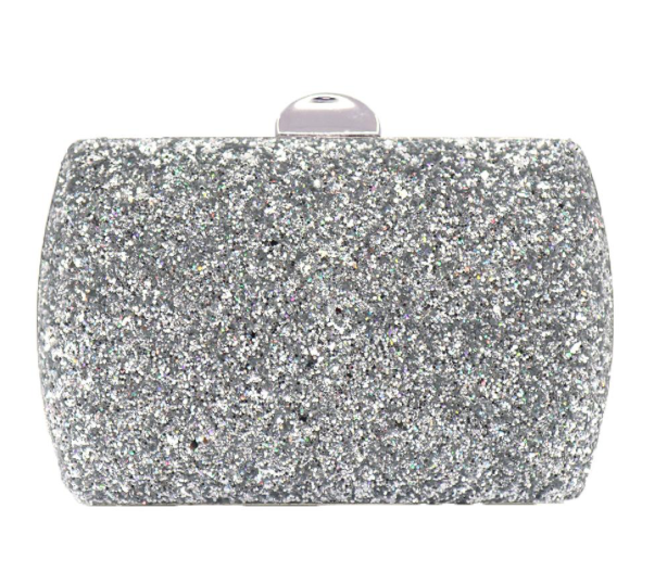 Viola-02 Clutch- Silver