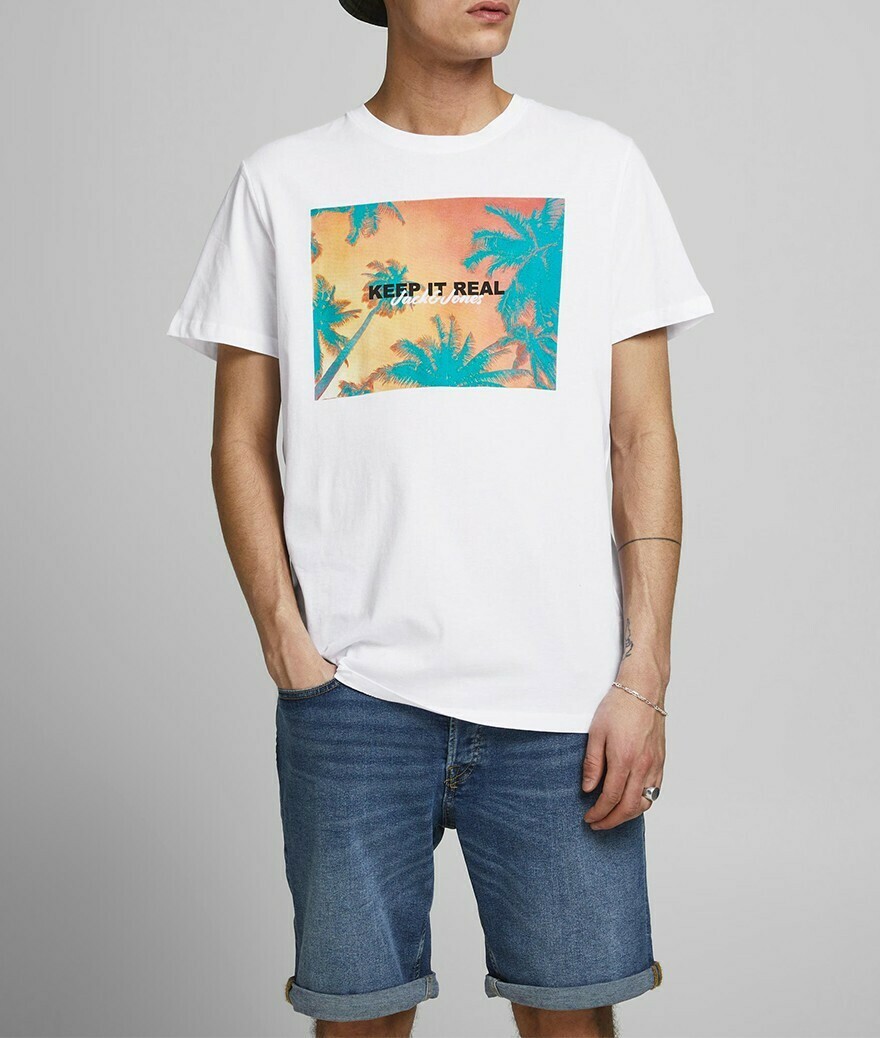 JJSummer Tee SS Crew Neck White
