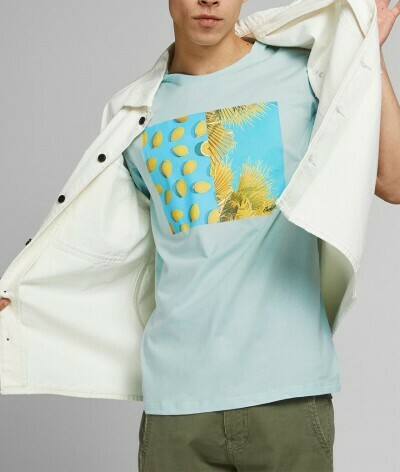 JJSummer Tee SS Crew Neck Aqua
