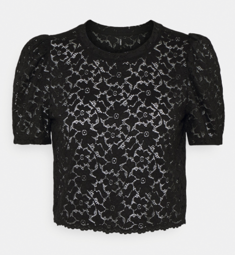 ONL New Alba S/S Cropped Top Black