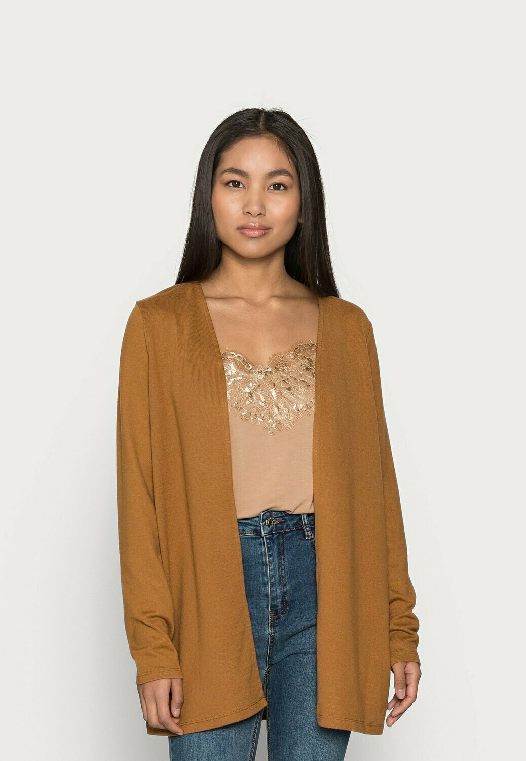 VMmolly LS Cardigan GA Tobacco Brown