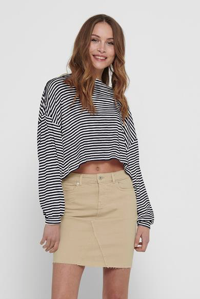 ONLGloria L/S O-Neck Top- Night Sky Stripes