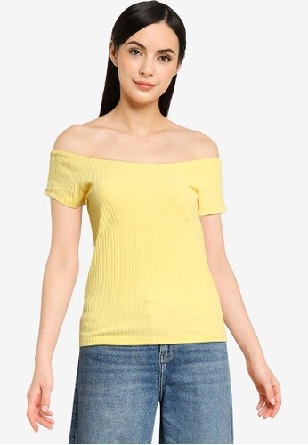 ONLNella S/S Off-Shoulder Top-Sunshine