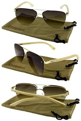 L2-5168 Unisex Bamboo Sunglasses