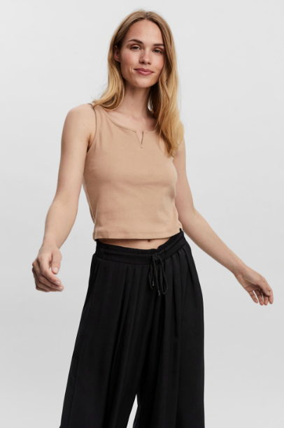 VMHarriet S/L V-Neck Top-Brush