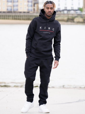 Staple Tracksuit Bottoms-Black