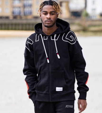 Manor Tracksuit Hoodie-Black