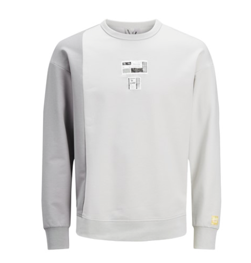 Jack&amp;Jones Sweat Crew Neck- Glacier Gray