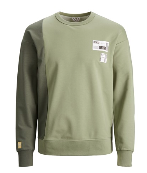 Jack&amp;Jones Sweat Crew Neck- Oil Green