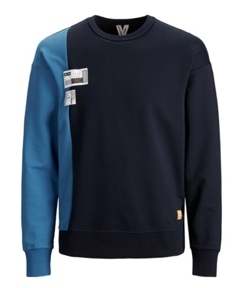 Jack&amp;Jones Sweat Crew Neck- Navy Blazer