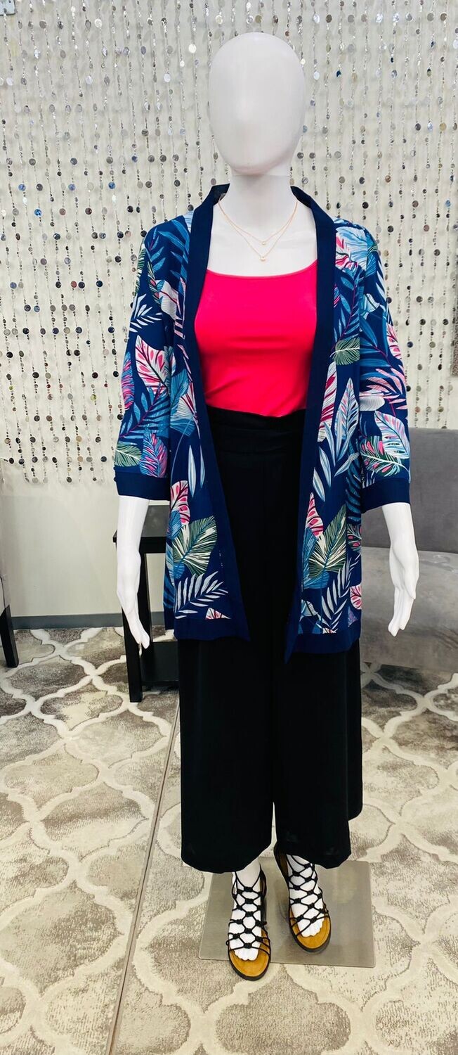 Belle Kimono-Navy Blue