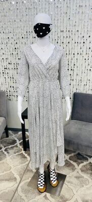 Kim Dress-White/Black