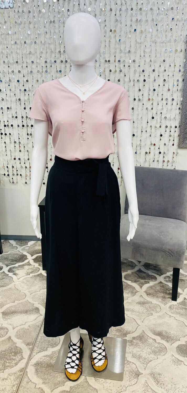 Wide Leg Pants- Black