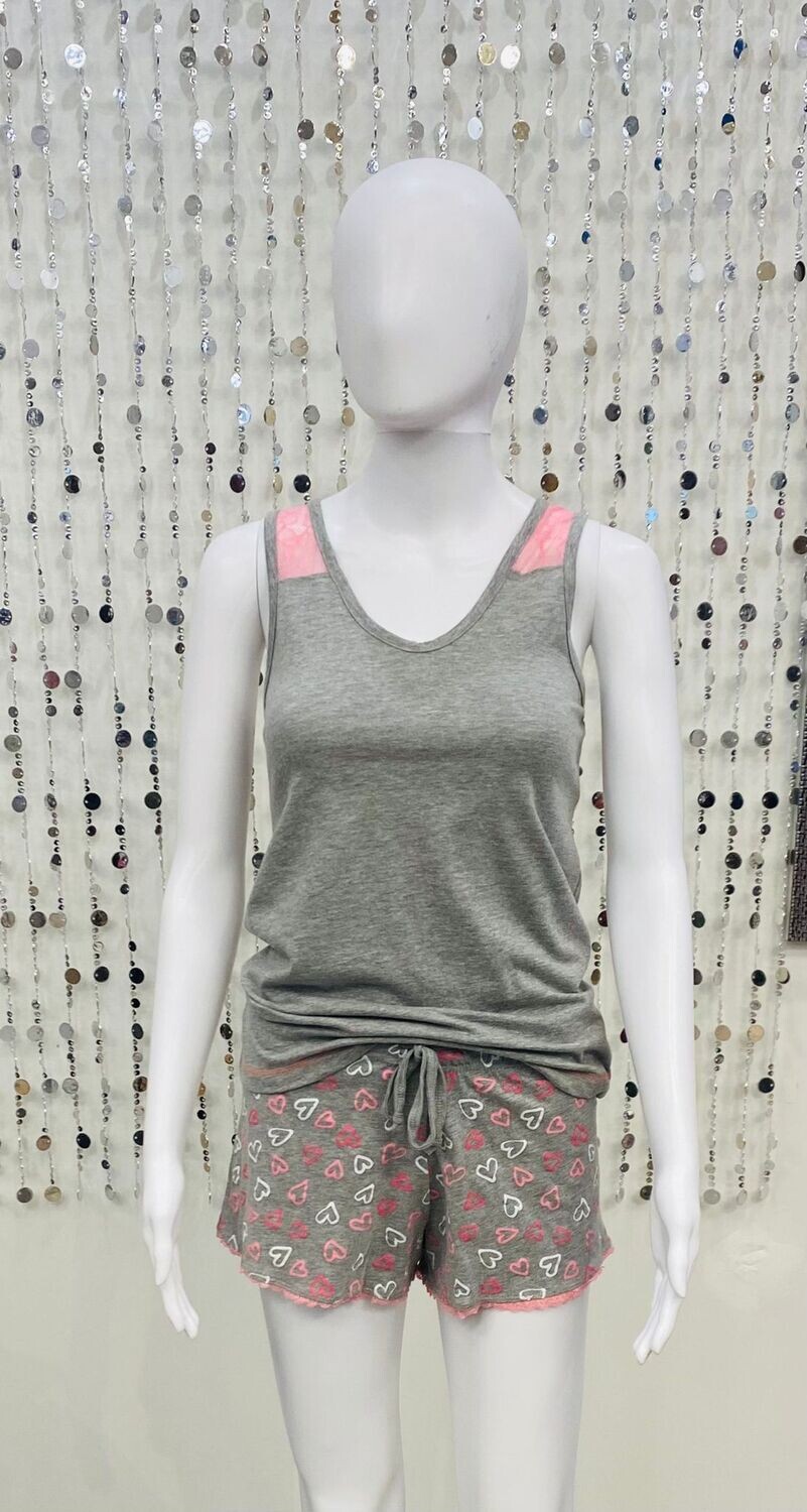 Tank/Short Set Pink