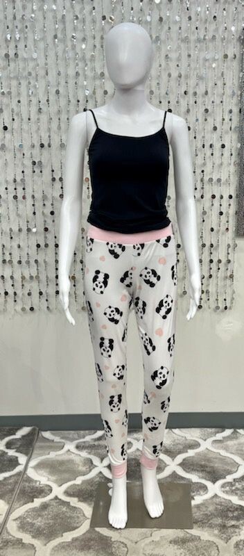 Panda Print Pink Jogger