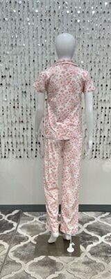 Cotton Knit PJ Pink English Rose
