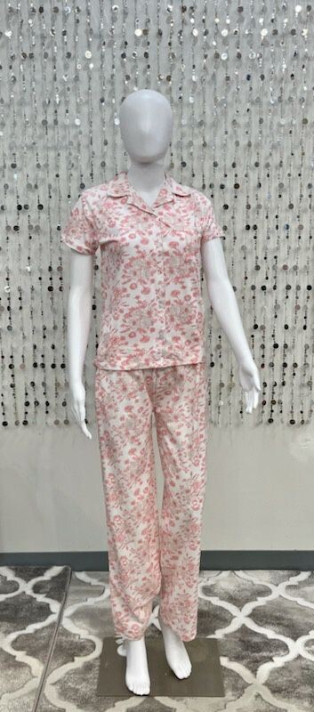 Cotton Knit PJ Pink English Rose