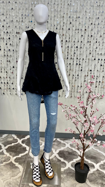 Lace Blouse-Black