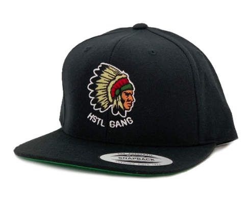 Men's Woven Snapback-Black