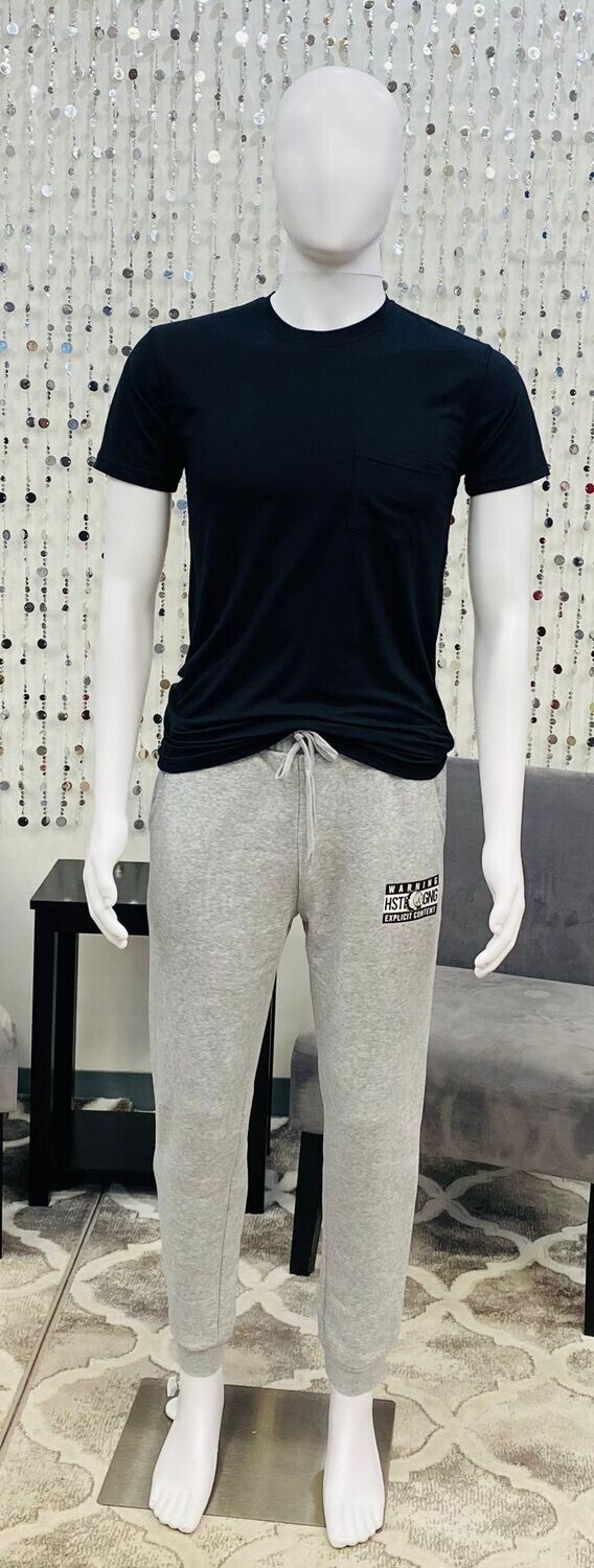 Men&#39;s Knit Sweatpants-Heather Grey