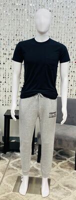 Men&#39;s Knit Sweatpants-Heather Grey