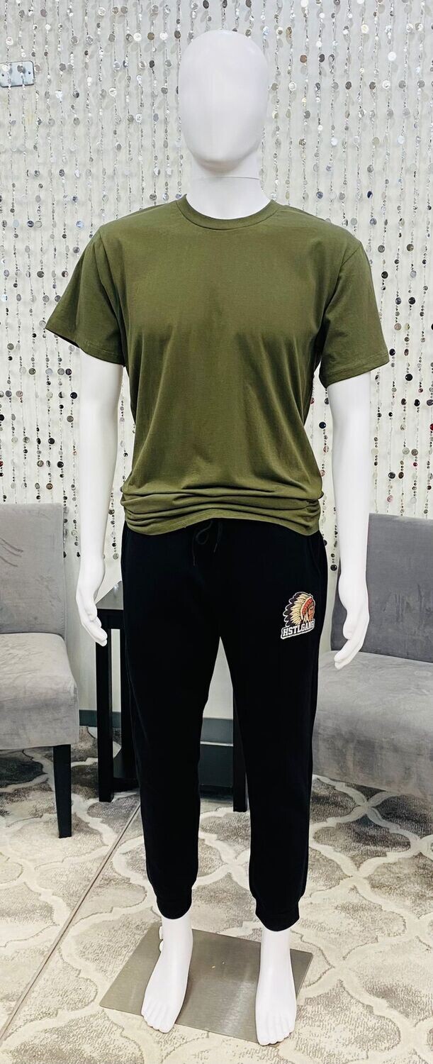 Men&#39;s Knit Sweatpants-Black