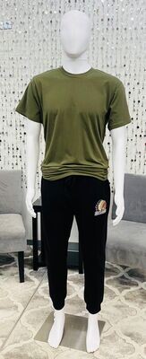 Men&#39;s Knit Sweatpants-Black
