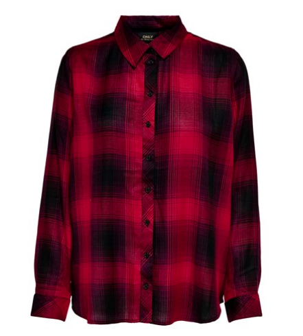 Riley Check Shirt-Mineral Red