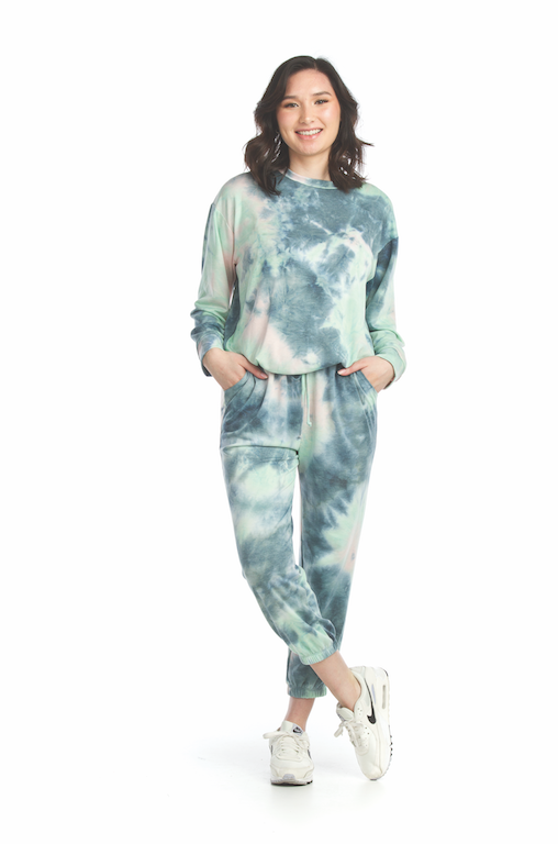 Tie Dye Sweatshirt-Green