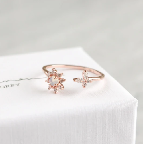 Nala Butterfly Ring- Rose Gold