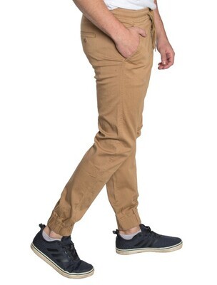Men's Twill Jogger-Khaki