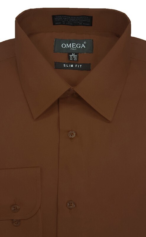 Men's Brown Dress Shirts