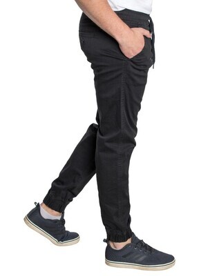 Men's Twill Jogger-Black