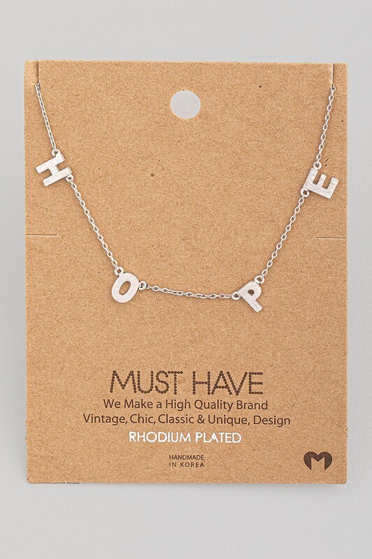NN5060S Hope Necklace-Silver