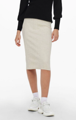 Tessa Knit Pencil Skirt-Pumice Stone Melange