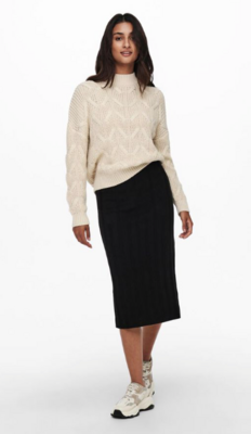 Tessa Knit Pencil Skirt-Black