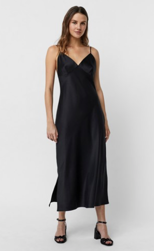  Singlet Calf Dress-Black