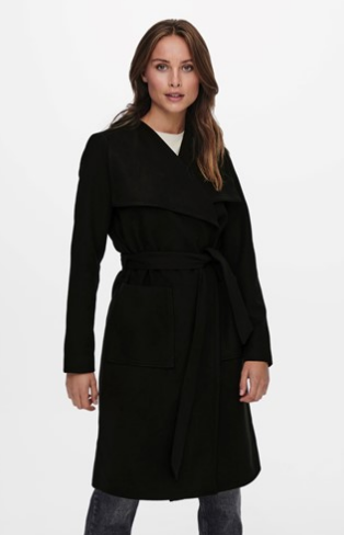 ONLPhoebe Drapy Coat-Black