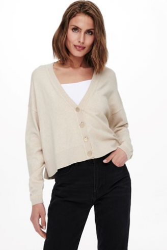 ONLCozy L/S Knit Cardigan-Pumice Stone
