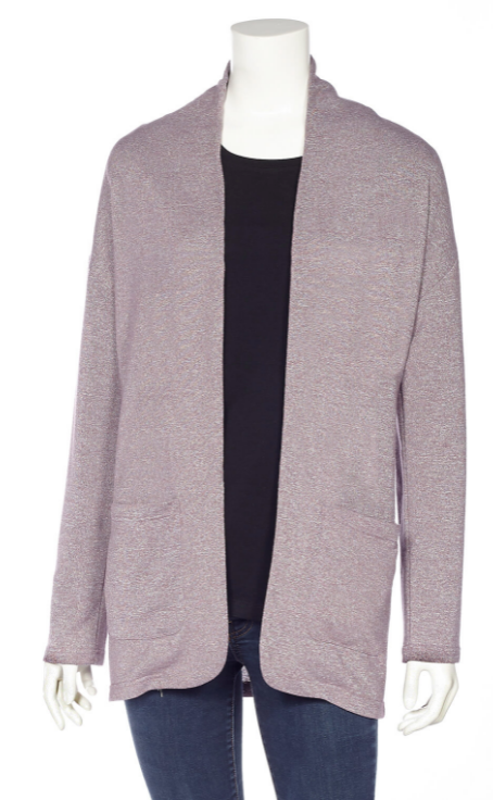 HC-400 L/S Open Cardigan-Mulberry