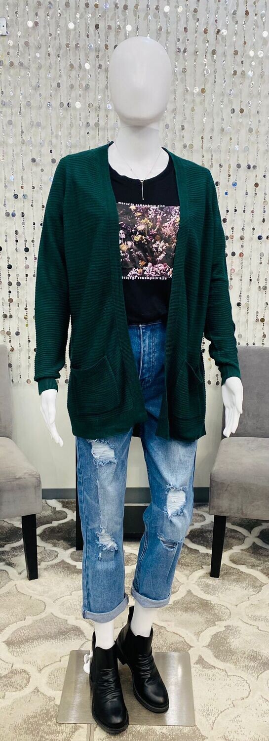 VMBobbie Open Cardigan-Sea Moss