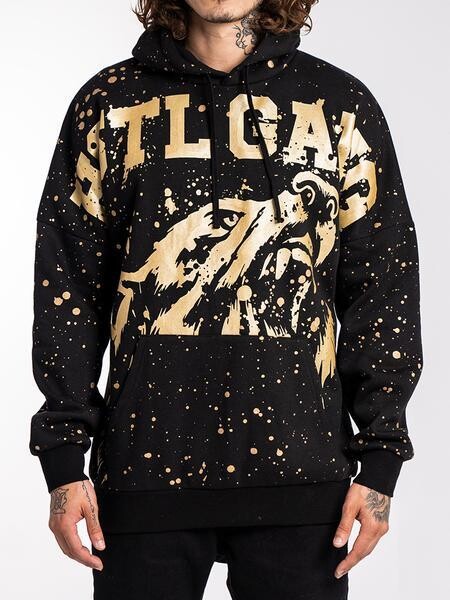 HG2170105 Men's Hooded Pullover-Splattered