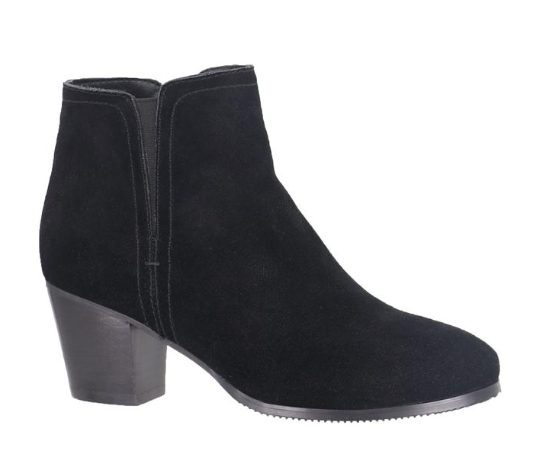 Sasha-06 Ankle Boot-Black Suede