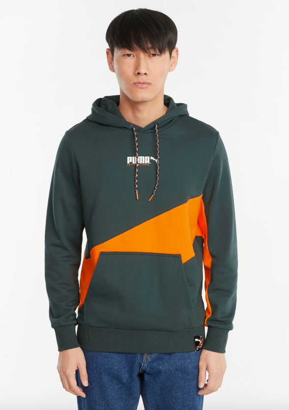 531576 Puma INTL Hoodie-Green Gables